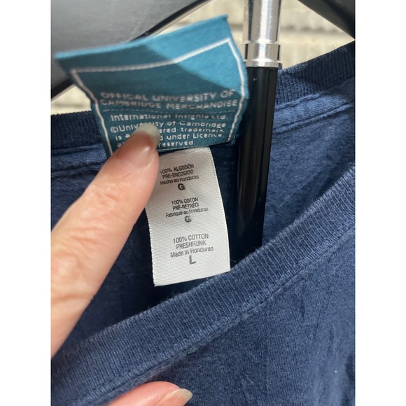 Cambridge University Navy Blue Graphic T-Shirt Mens Large Official Merchandise - Picture 2 of 2